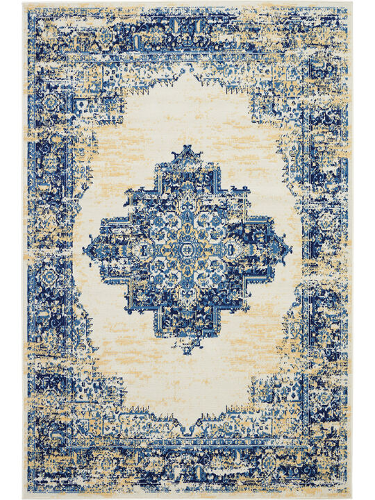 Grafix GRF14 White 6' x 9' Rug