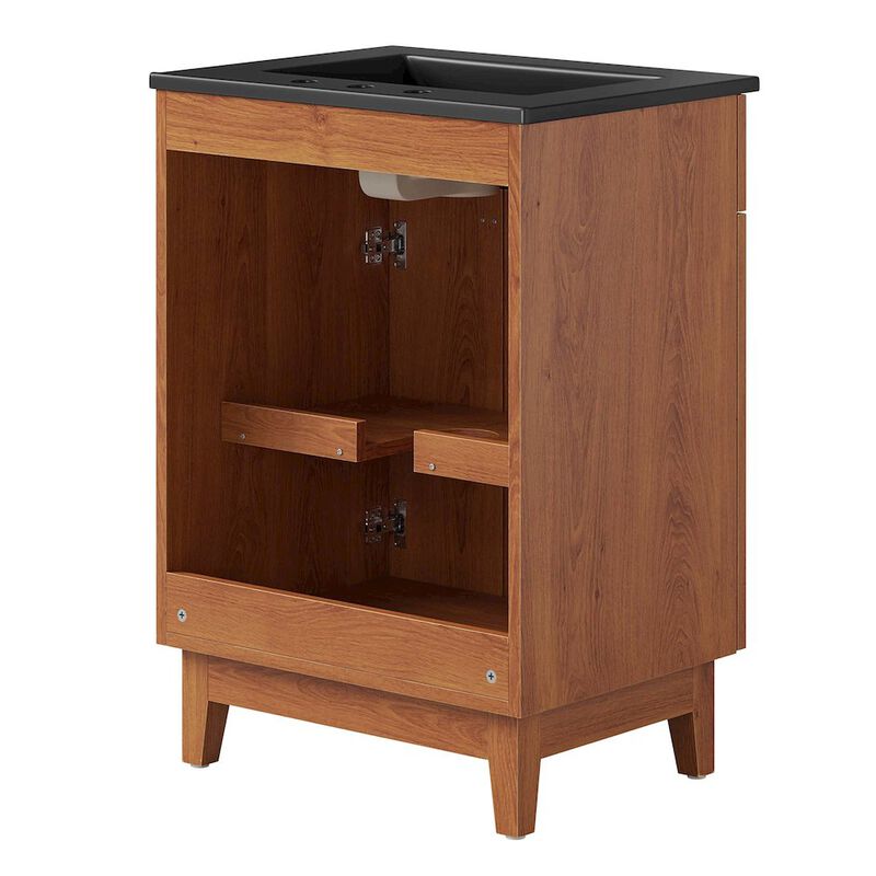 Modway Miles Vanity, Black Walnut image number 6