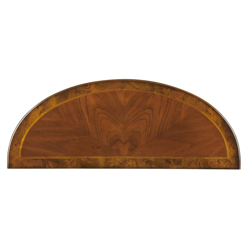 Butler Specialty Company Hampton Demilune Console Table, Medium Brown image number 1