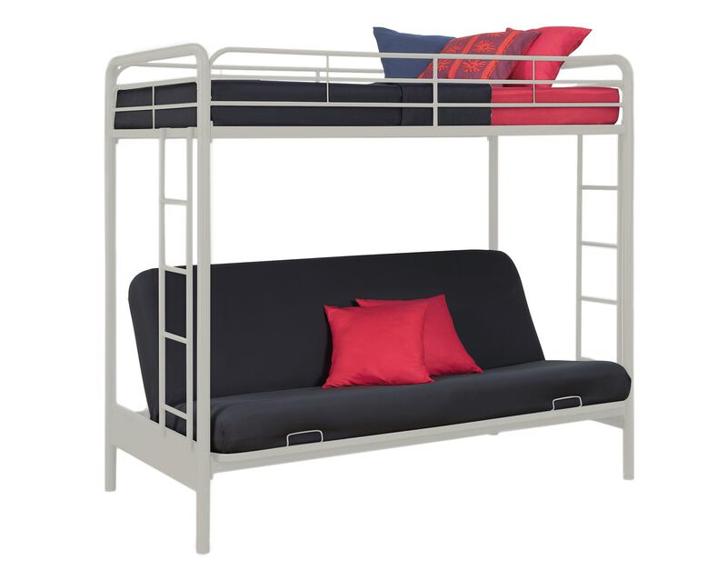 Atwater Living Metal Twin Over Futon Bunk Bed image number 8