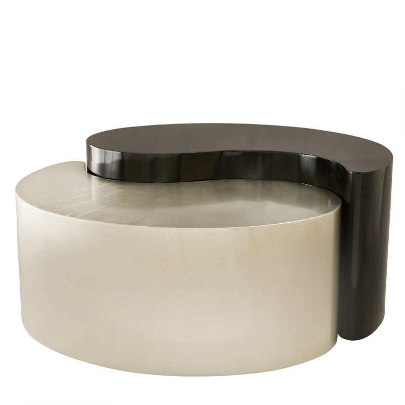 Zenavique Black & Gold Yin-Yang Coffee Table image number 2