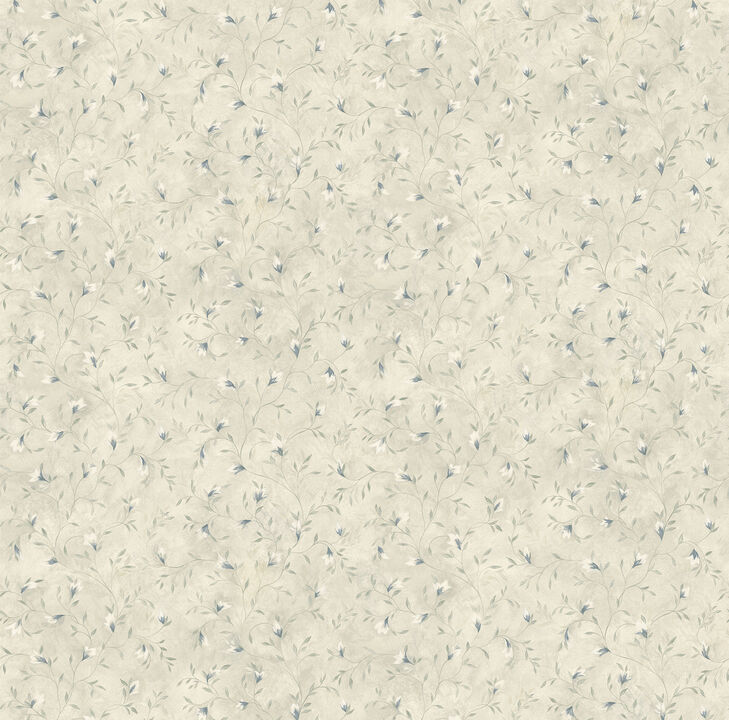 Eleanor Beige Folk Botanical Trail Wallpaper