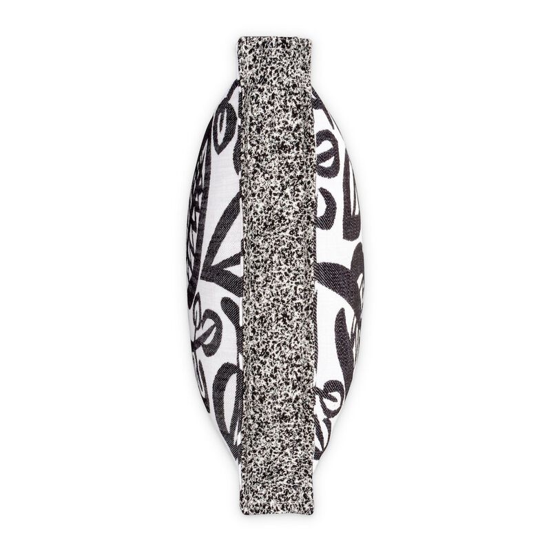 Michael Amini Uptown Downtown Zest 18 Square Box Throw Pillow, Set of 2 - Black/White