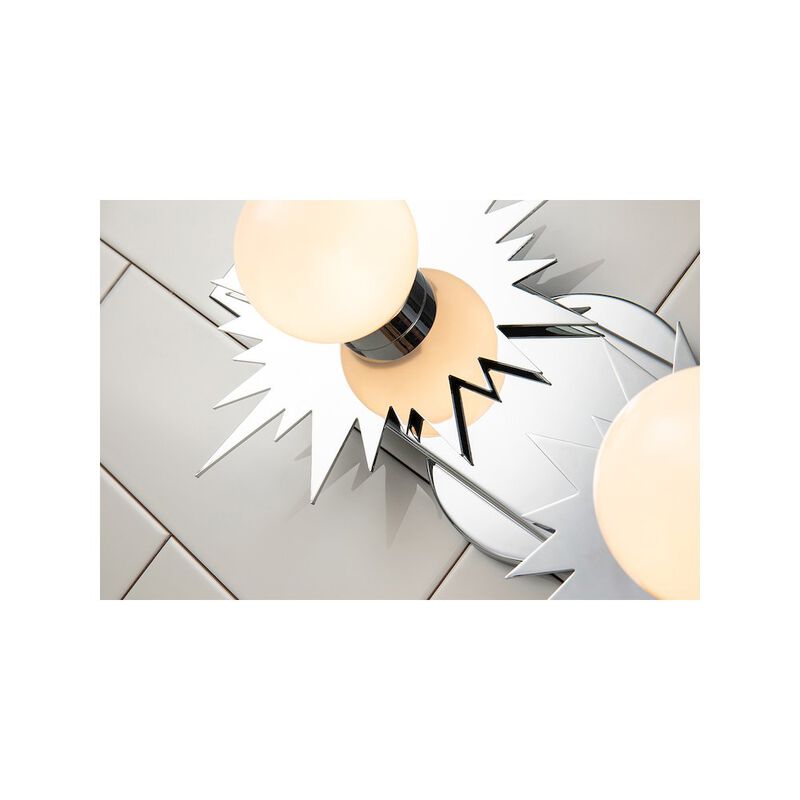 Lucas McKearn Soleil 2 Light Bath Vanity Silver Star In Polished Chrome