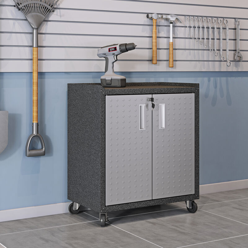 Fortress Gray Rolling Cabinet