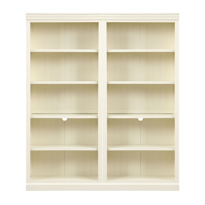 Merax 10-Tier Solid Wood & Thickened MDF Bookcase Suite