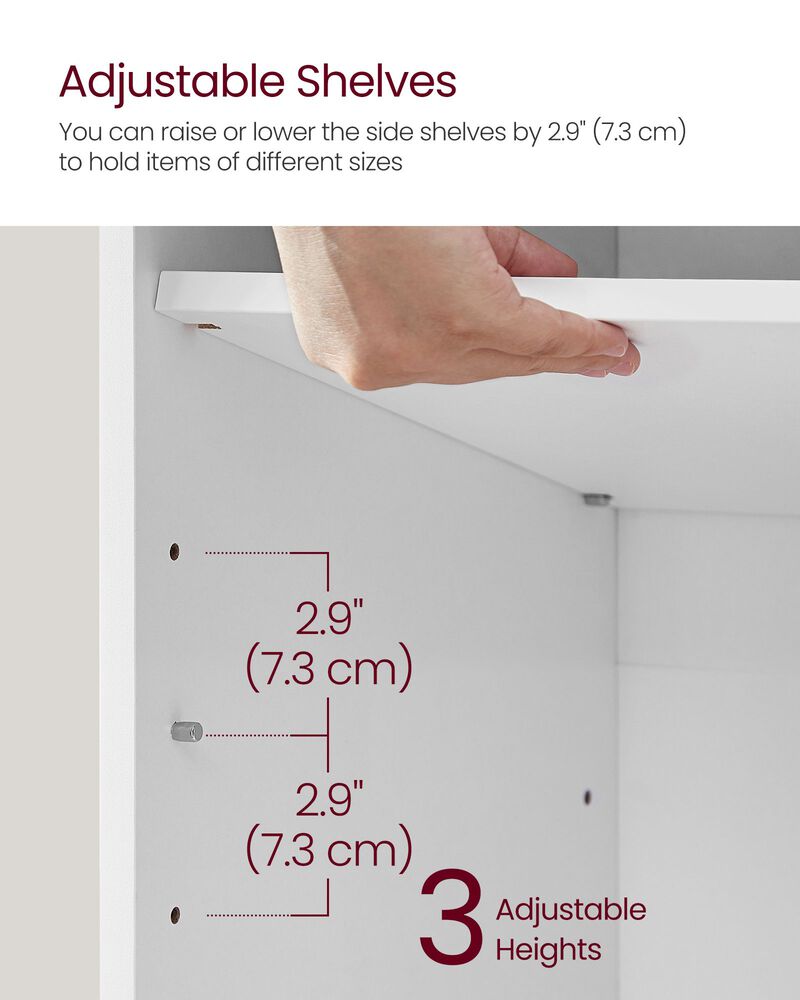 Cubbie Shoe Cabinet Storage Bench with Cushion & Adjustable Shelves - Entryway Organizer