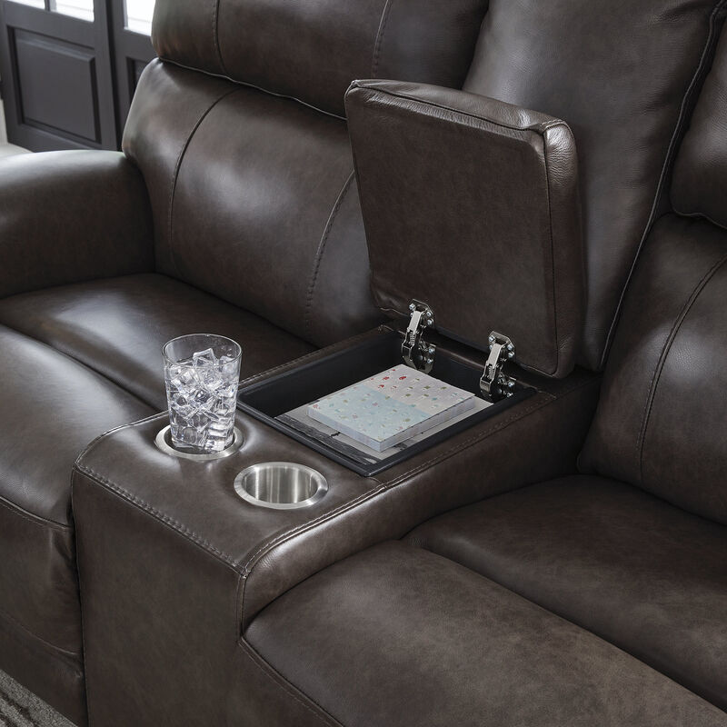 Beadel Power Reclining Loveseat with Console image number 2