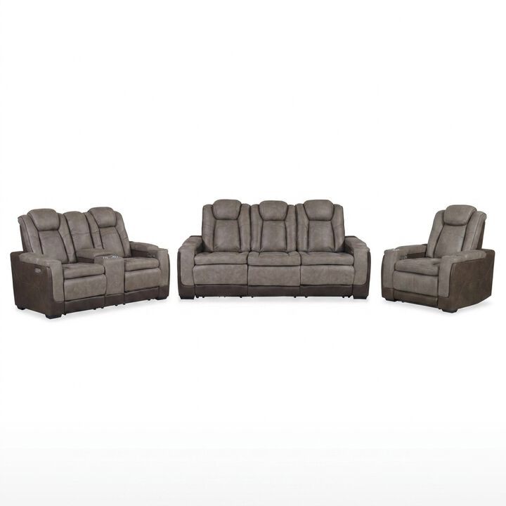 Lantana 3 Piece Living Set - Sofa, Loveseat & Recliner