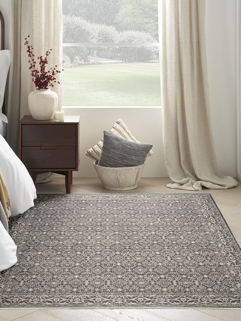 Shadows SHW04 Charcoal/Ivory 5'3" x 7'3" Rug