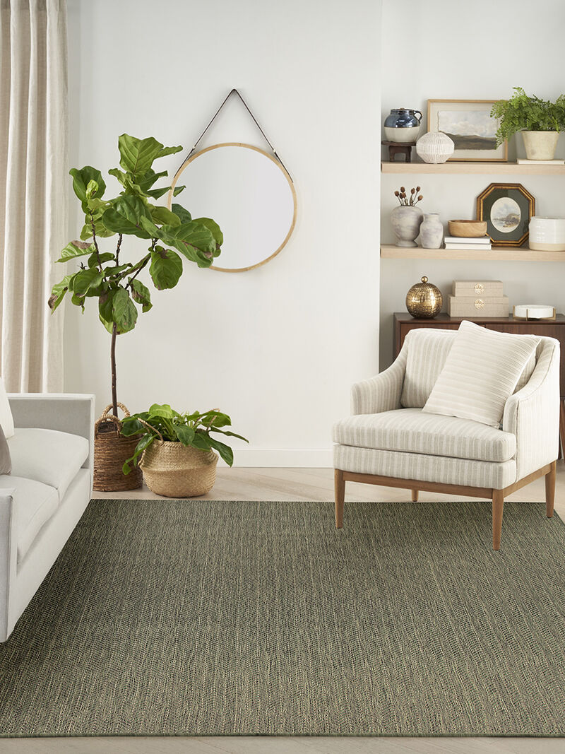 Horizon Indoor/Outdoor HOZ02 Green 10' x 14' Rug