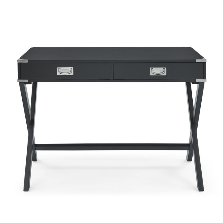 Computer Desk with Storage, Solid Wood Desk with Drawers, Modern Study Table for Home Office