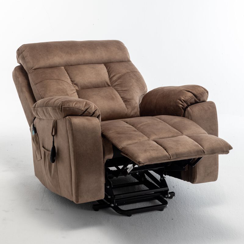 Recliners Lift Chair with Hidden Cup Holder Relax Sofa Chair Power Electric Reclining for Elderly image number 4