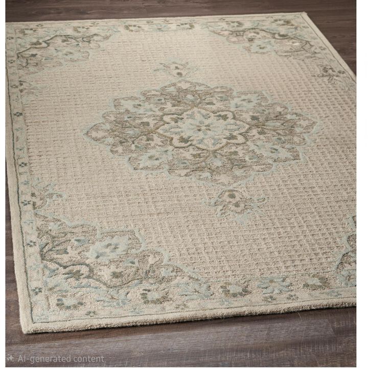 HomeRoots Wool Handmade Area Rug