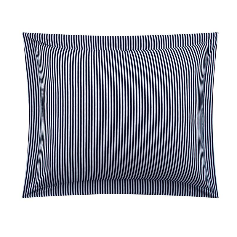 Chic Home Morgan Duvet Cover Set Contemporary Two Tone Striped Pattern Bedding - Pillow Shams Included - 3 Piece - King 104x90", Navy