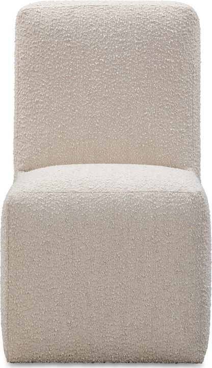 Liv Fully Upholstered Dining Chair in Brun Boucle - Set of 2