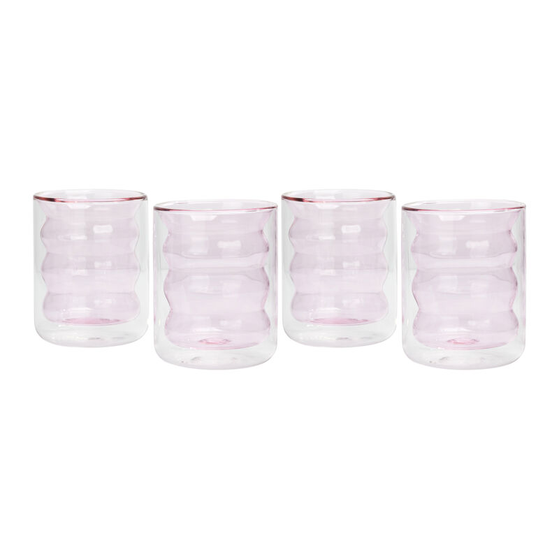 Waves Clear Water Glass - Set of 4