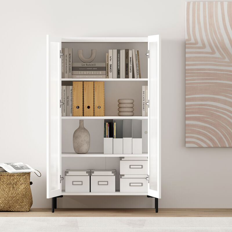 Abbey White D&eacute;cor Cabinet and Sideboard Set image number 6
