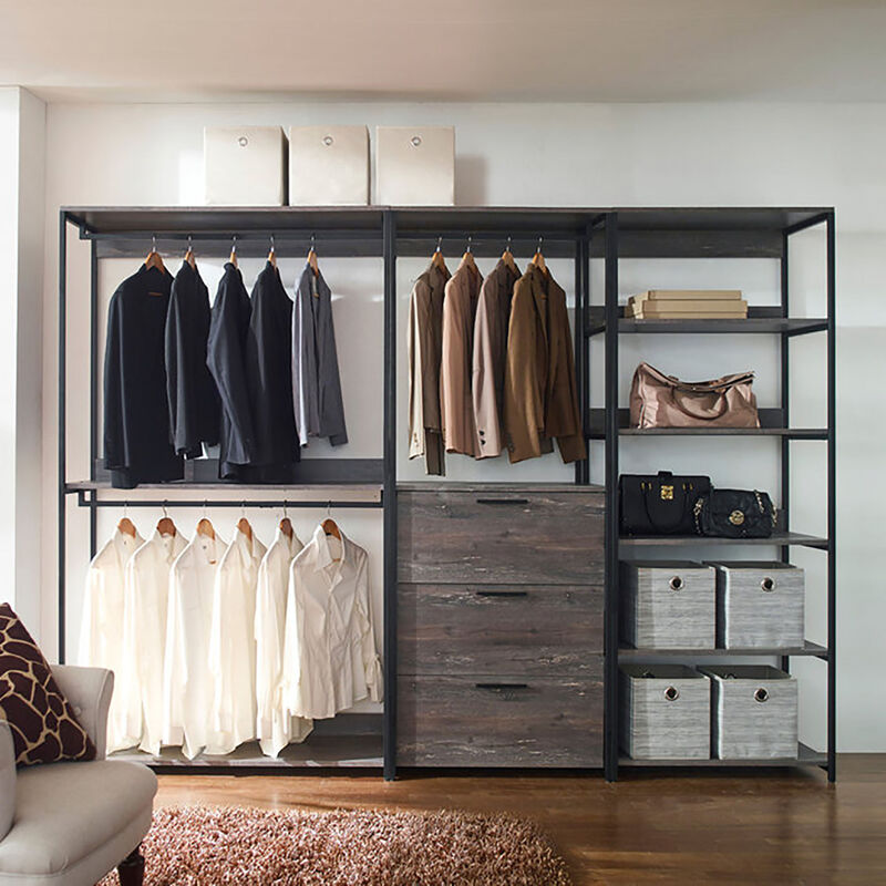 Monica Wood Walk-in Closet System