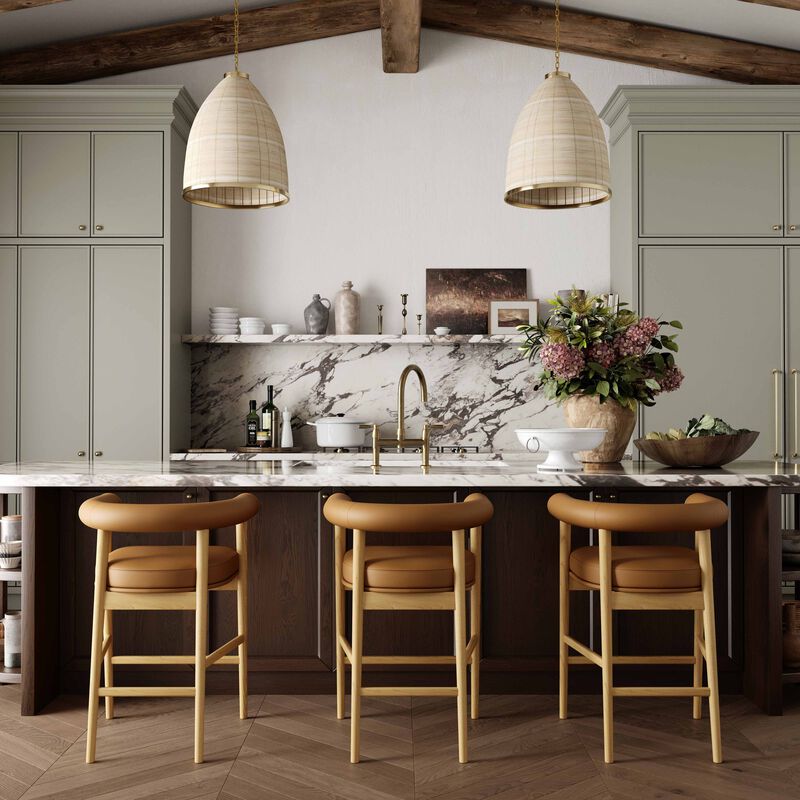 Spara Vegan Leather Counter Stool