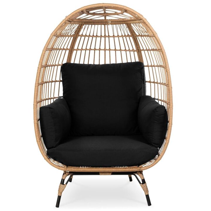 Oversized Patio Lounger Indoor/Outdoor Wicker Egg Chair
