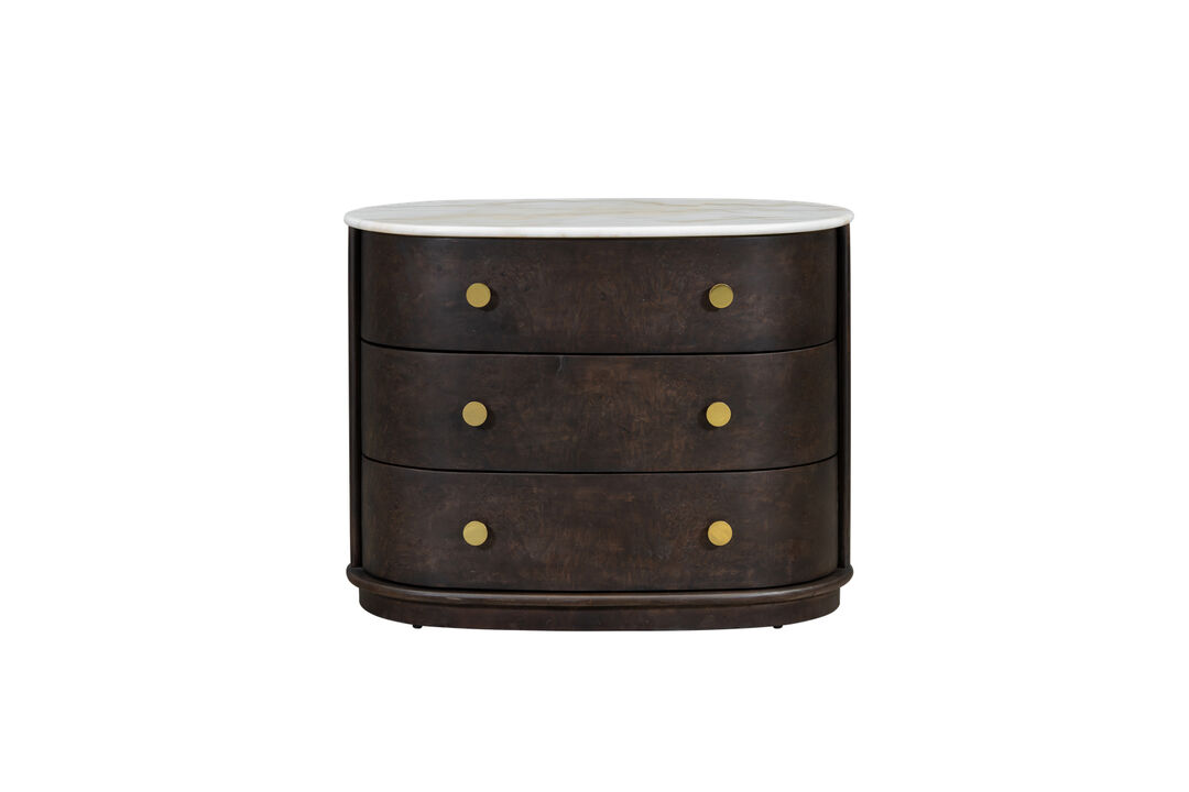 Greer Three Drawer Nightstand