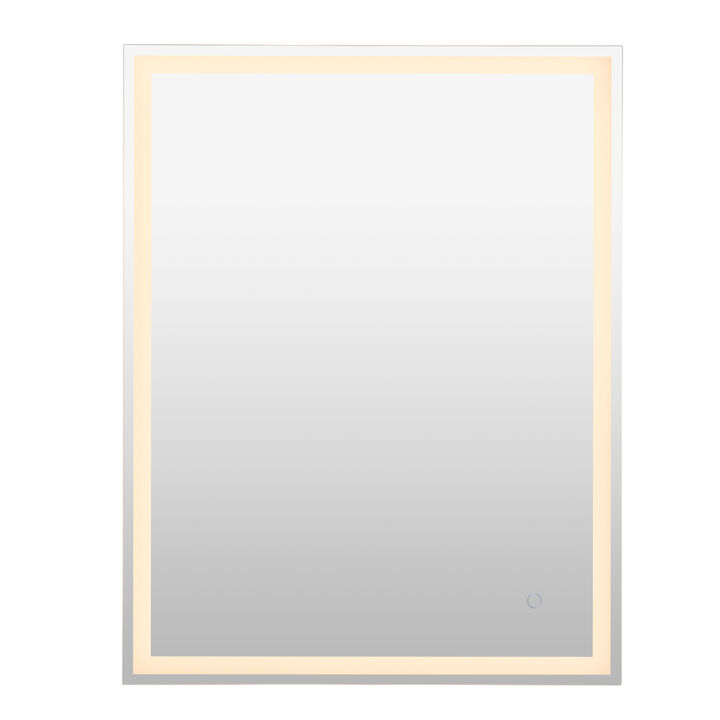 Pax Frameless Antifog Front/Back-Lit Wall Bathroom Vanity Mirror, Smart Touch