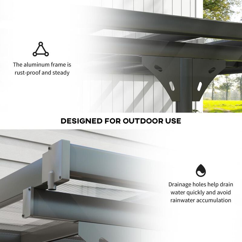 Hivvago Outdoor 14.5x10 Pergola with UV Blocking Roof image number 5