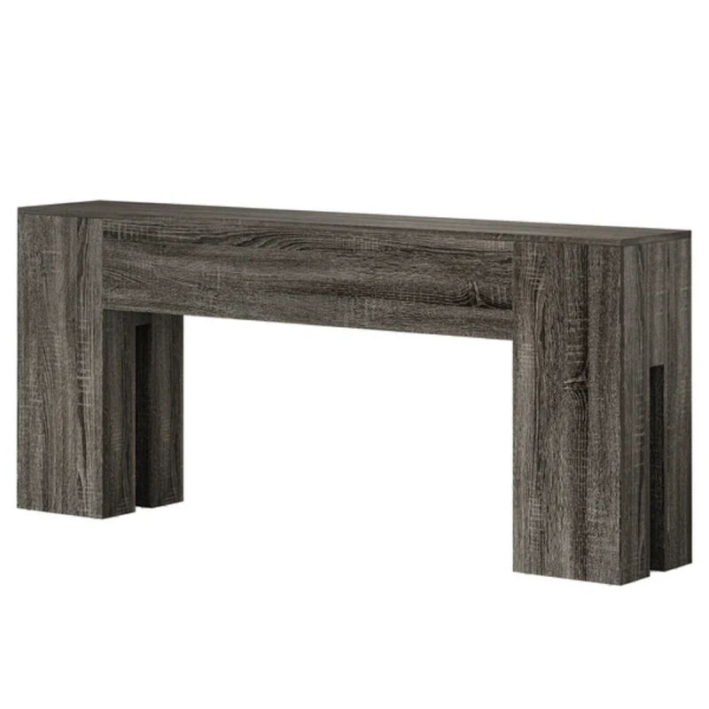 70.8-Inch Wooden Console Table, Sturdy Sofa Table for Hallway or Entryway