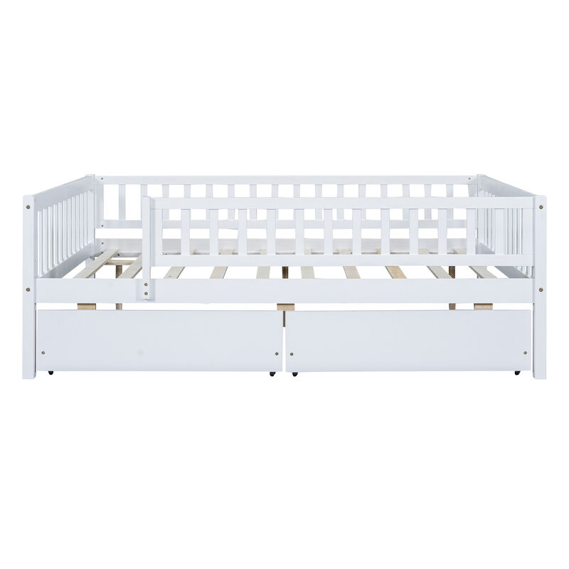 Whisen Multi-functional Design Wood Daybed with Two Drawers image number 0