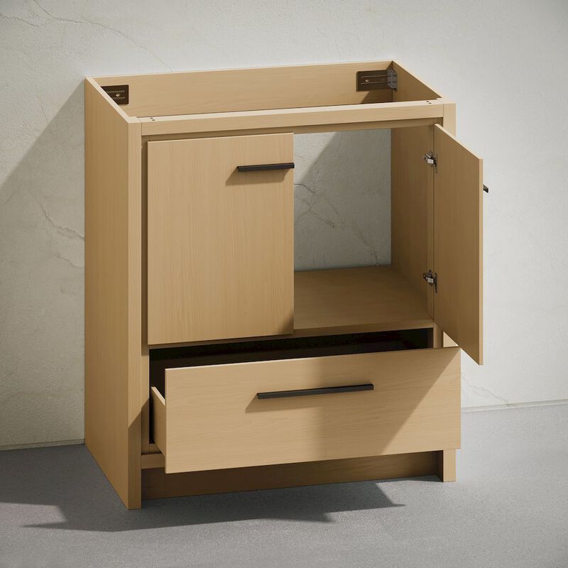 Virage 30" Freestanding Bathroom Vanity in Natural Oak without Sink Top image number 5