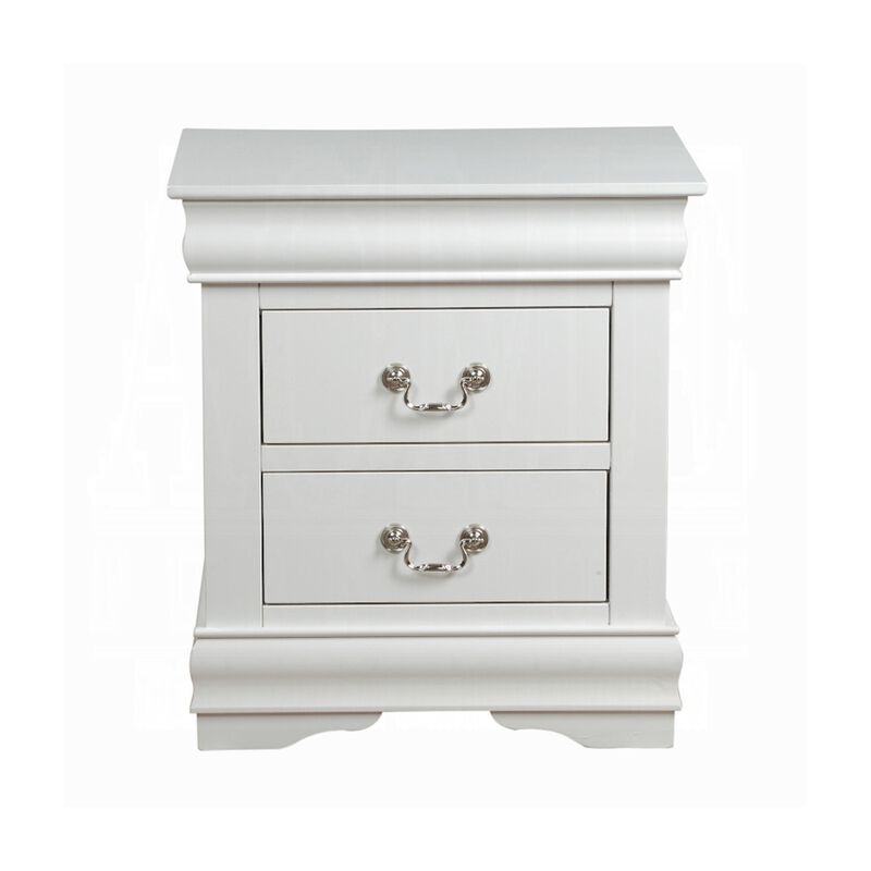 2pc King Bedroom Set, White, Nightstand image number 4