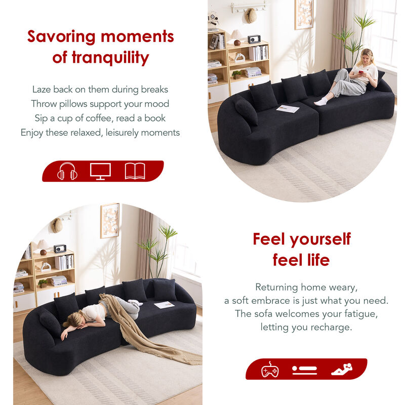 Stowag Curved Boneless Sofa image number 6