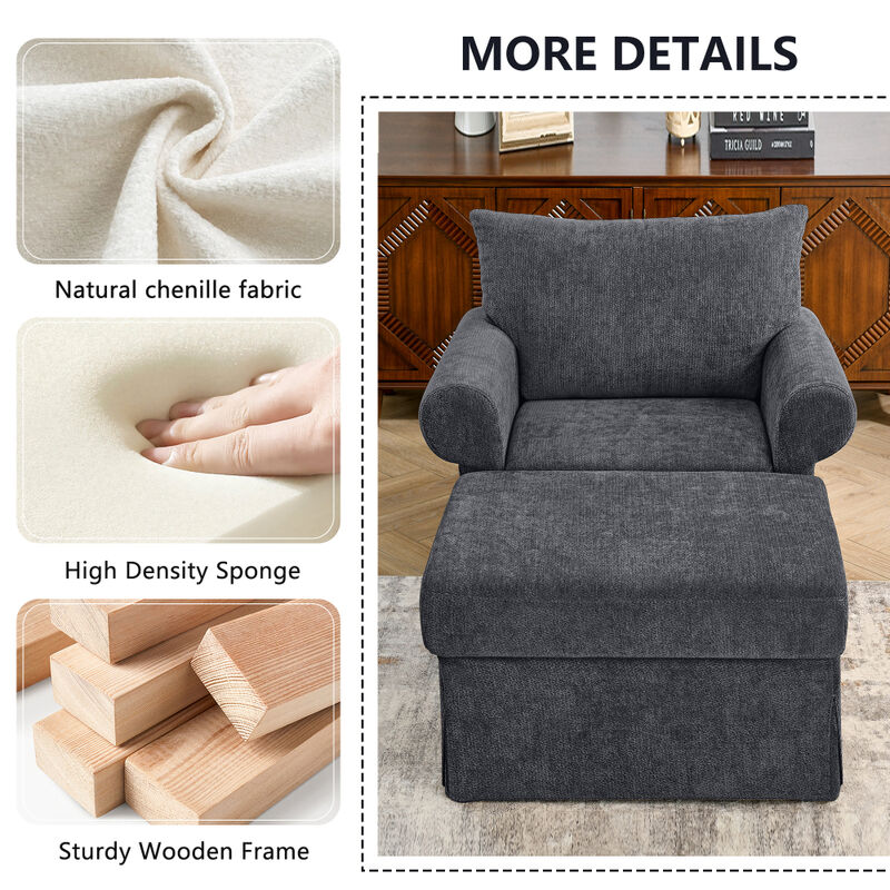 Nogbuf Chenille Accent Chair image number 2