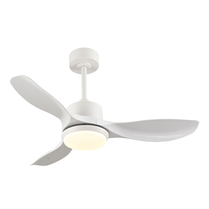 ELEMENT ACE 42-Inch Ceiling Fan with Integrated Dimmable LED Lighting, Reversible DC Motor, Remote Control, Silent Operation, Sloped Ceiling Compatible for Home Cooling and Lighting image number 7