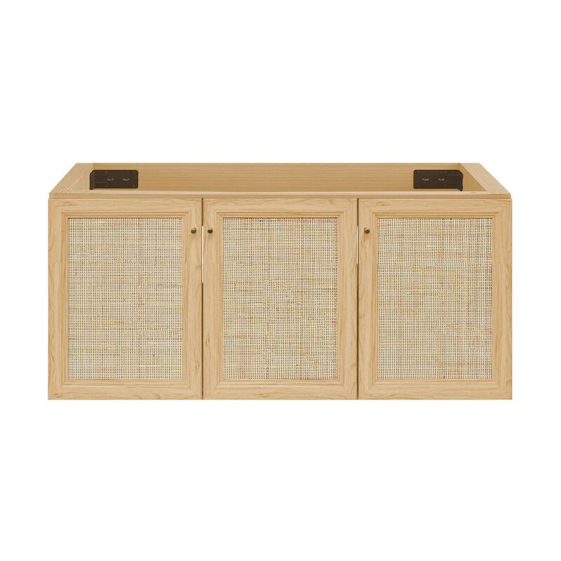 Classe 48" Wall-Mounted Bathroom Vanity Cabinet without Top in Natural Oak image number 0