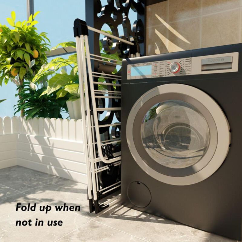 Hivvago Portable Laundry Clothes Storage Drying Rack image number 2