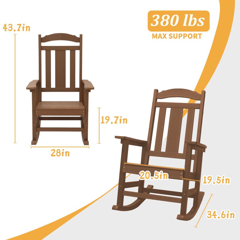 Hivvago All-Weather Folding Adirondack Chairs image number 2
