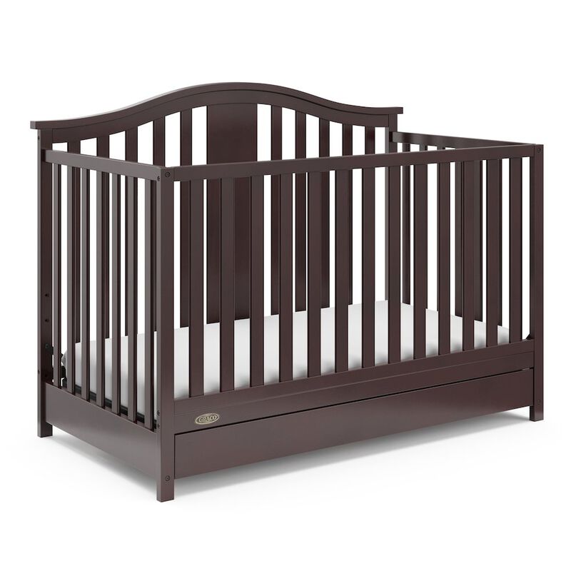 Graco Solano 4-in-1 Convertible Crib with Drawer - Espresso