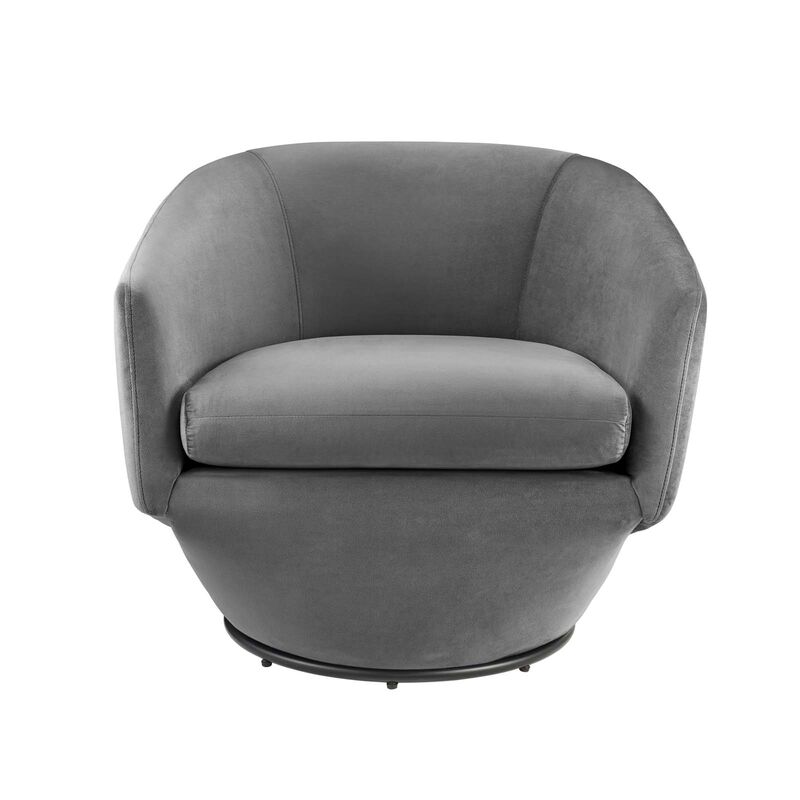 Series Performance Velvet Fabric Swivel Chair image number 0