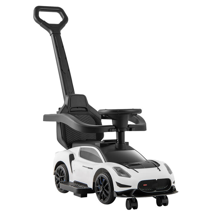 Kids 3 in 1 Ride On Push Car with Music and Sliding Function