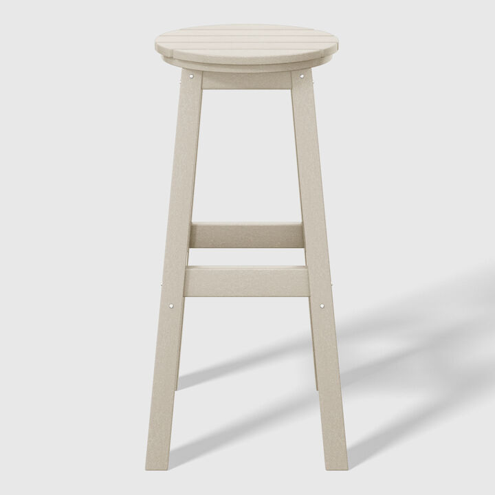 WestinTrends 29" HDPE Outdoor Patio Round Bar Stool