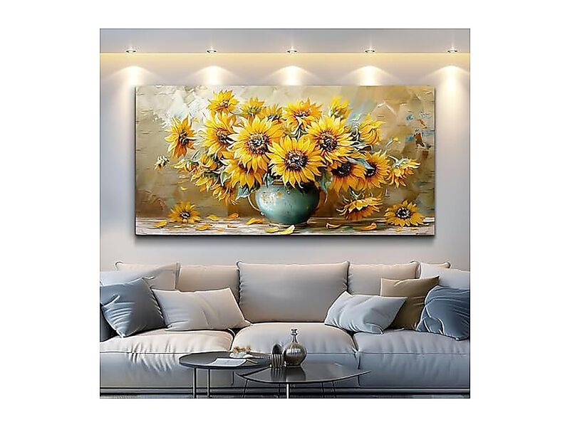 Canvas Wall Art Living Room Decor Bedroom Office Sunflower Landscape Abstract image number 2