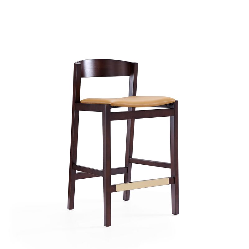 Klismos Tan Counter Stools (Set of 3)