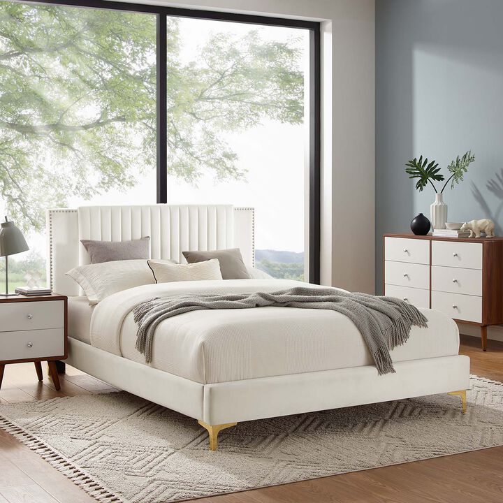 Modway - Zahra Channel Tufted Performance Velvet Full Platform Bed