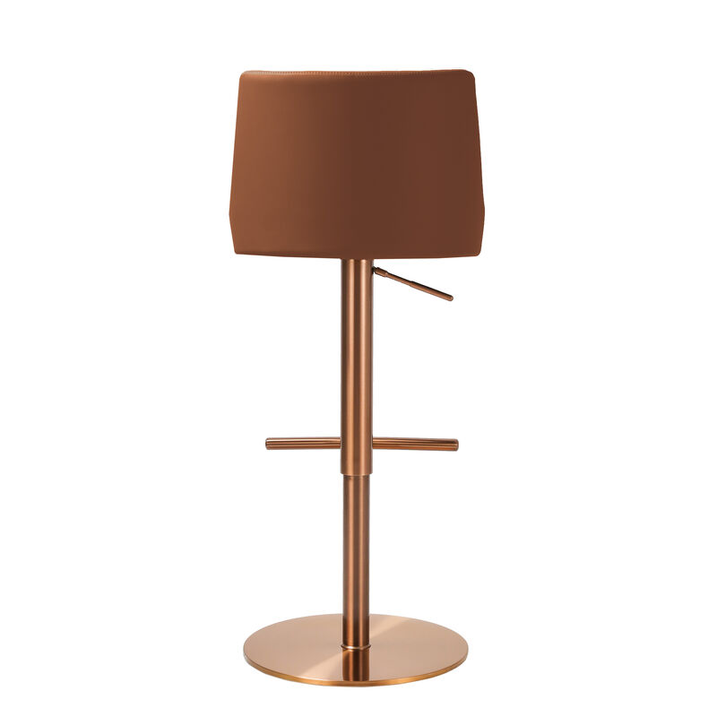 Reagan Cafe Au Lait Houndstooth Adjustable Swivel Stool image number 3