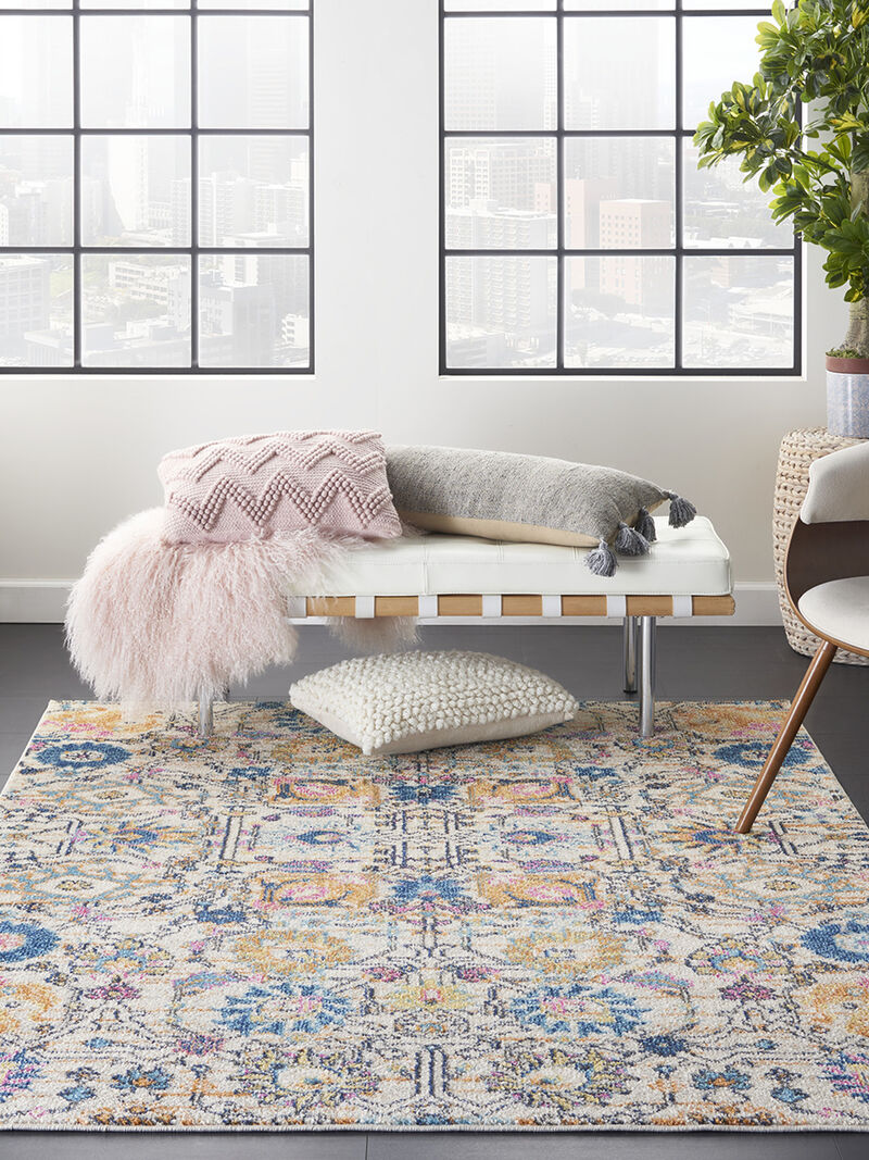 Passion PSN01 Ivory/Multicolor 3'9" x 5'9" Rug