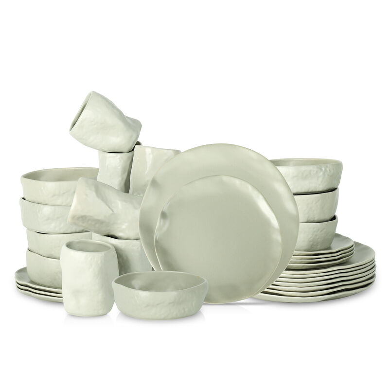 Stone by Mercer Project ATIK Stoneware 32 Piece Dinnerware Set