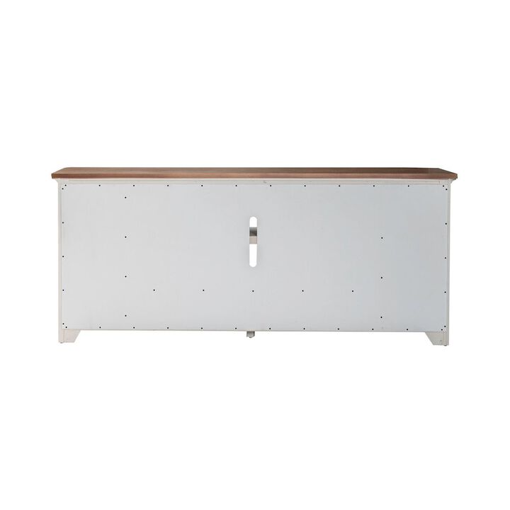 Liberty Furniture Heated LED Fireplace TV Consoles 80 Inch