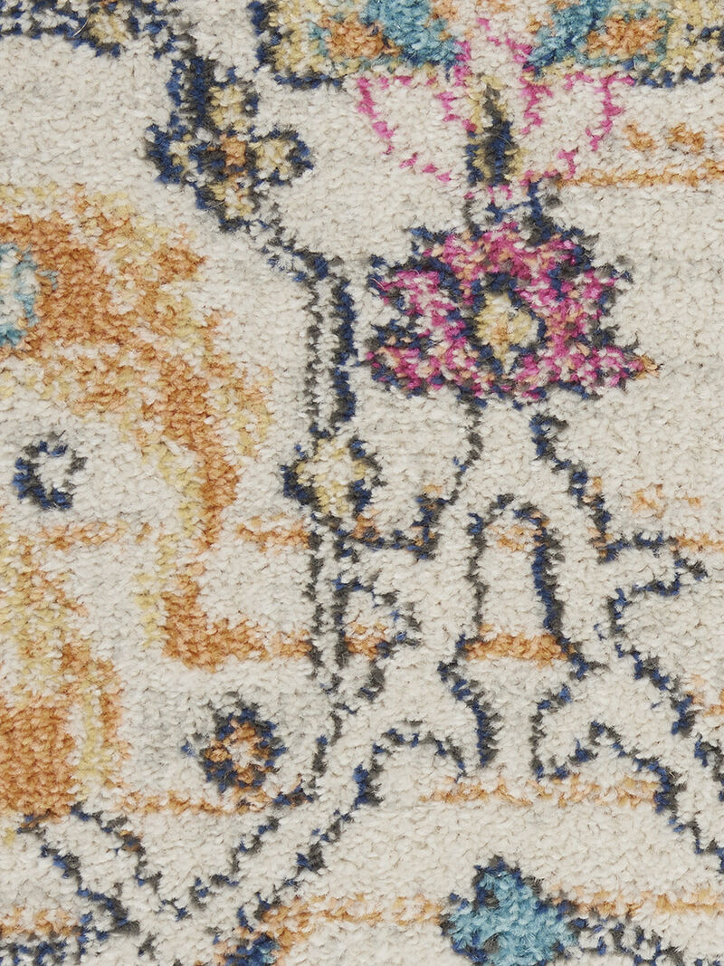 Passion PSN01 Ivory/Multicolor 2'2" x 10' Rug image number 6